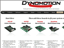 Tablet Screenshot of dynomotion.com